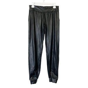 Commando Faux Leather‎ Joggers Pants Women’s Size Medium Black